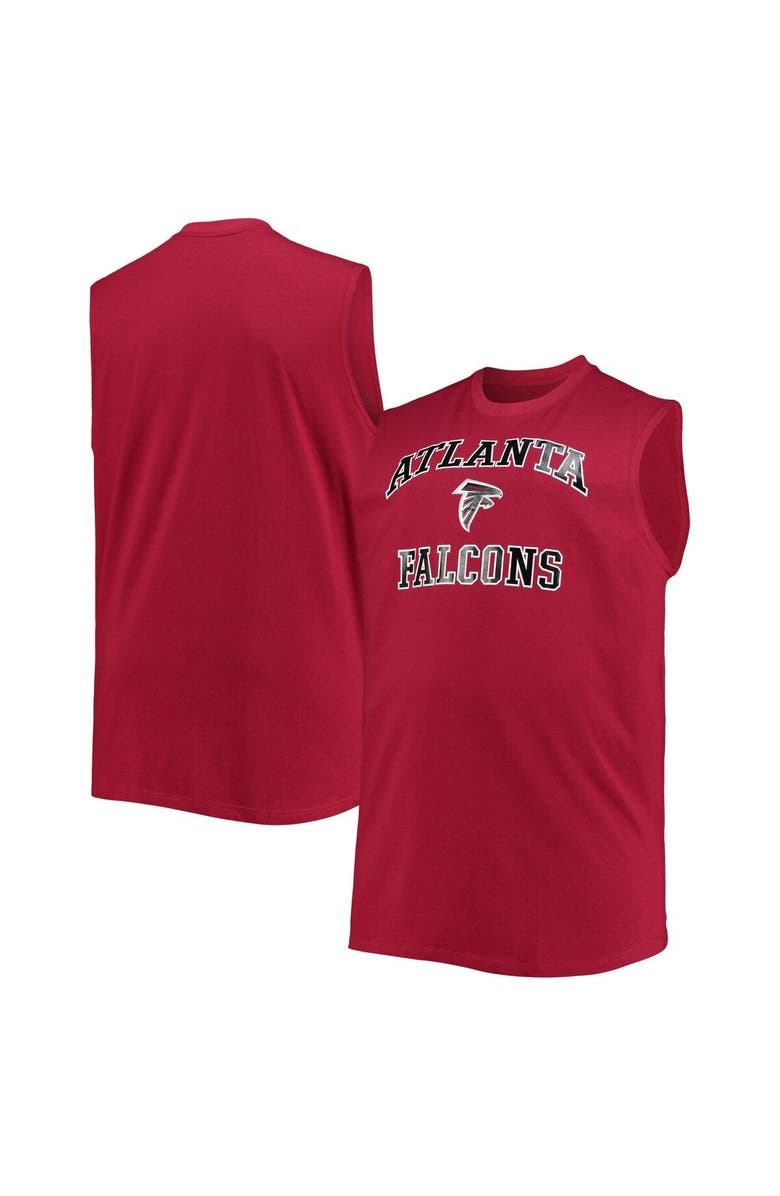 PROFILE Men's Red Atlanta Falcons Big & Tall Muscle Tank Top, Main, color, 