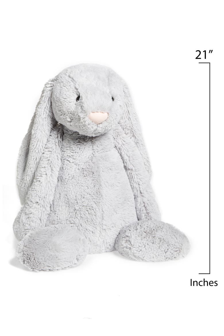 Bunny Stuffed Animal, Alternate, color, GREY