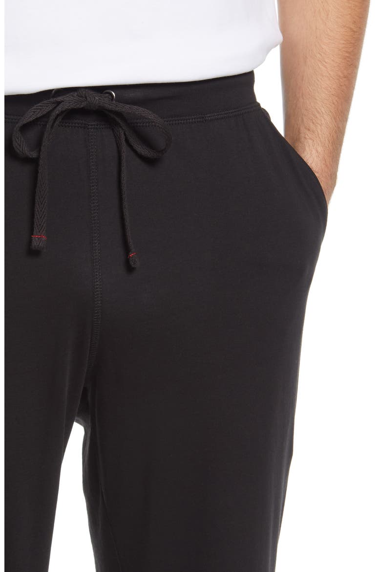 Peruvian Pima Cotton Lounge Pants, Alternate, color, BLACK