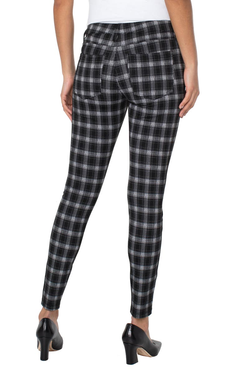 Liverpool Los Angeles Plaid Ponte Leggings, Alternate, color,