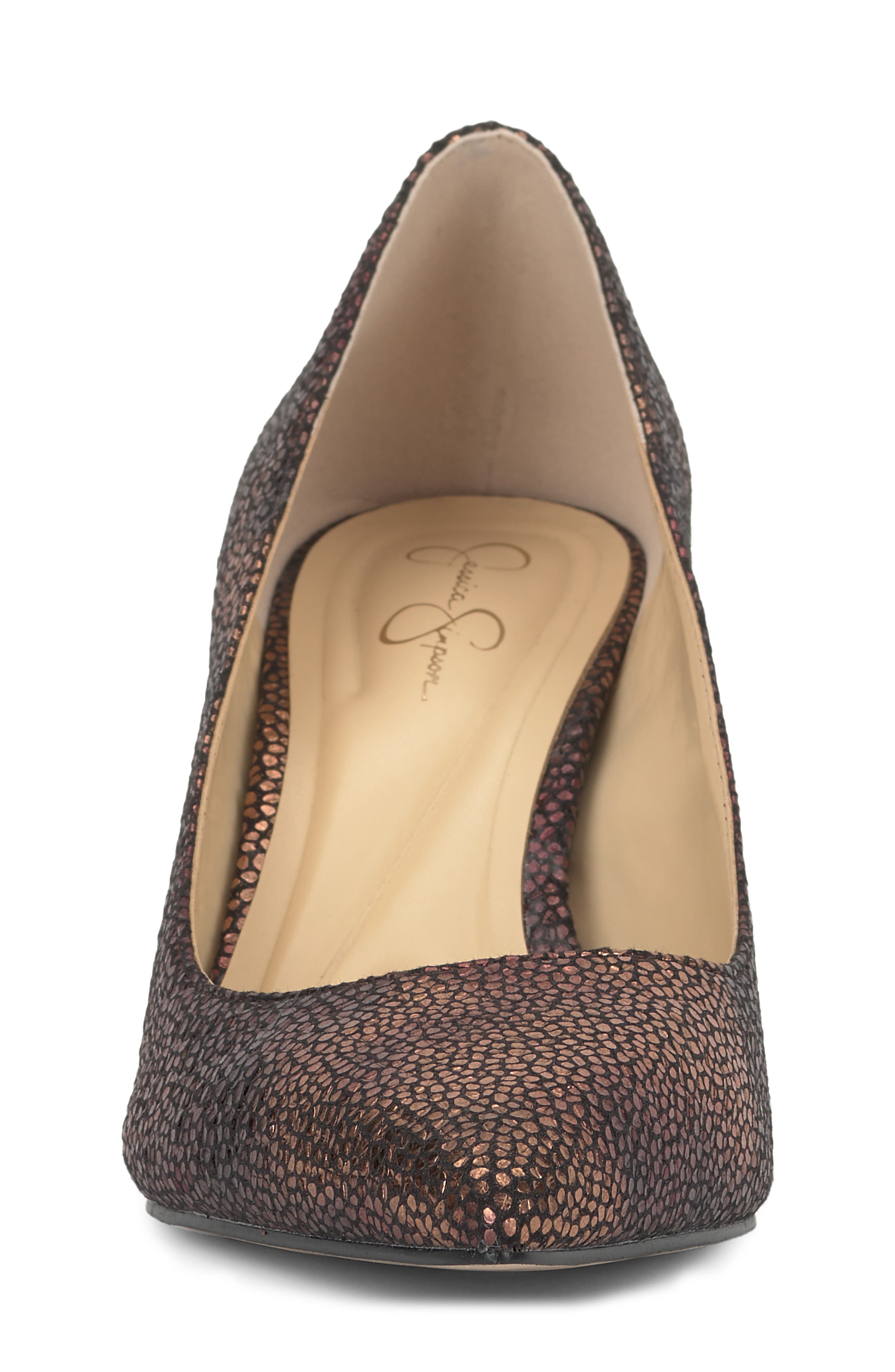 Voemi Pointed Toe Pump, Alternate, color, BRONZE MULTI