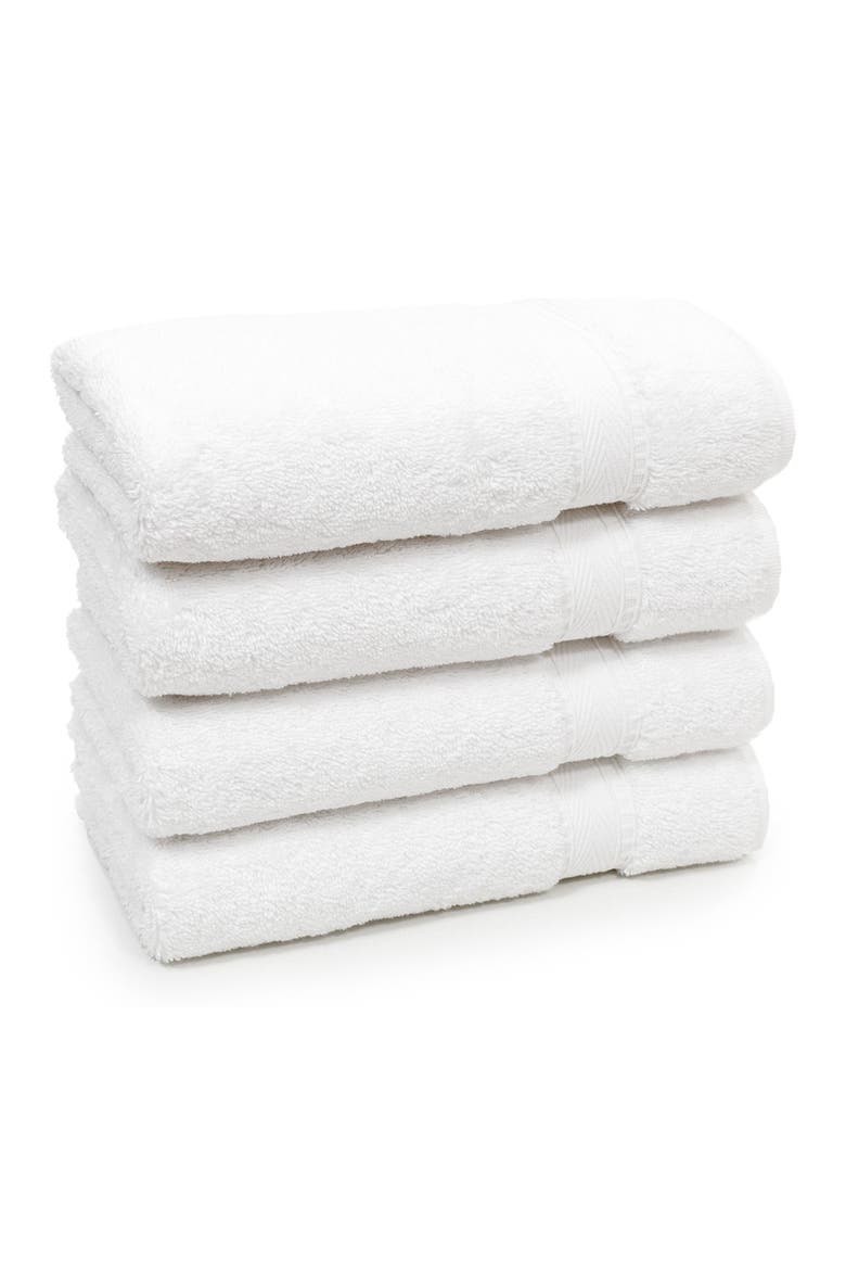 Sinemis Terry Hand Towels - Set of 4 - White, Alternate, color, WHITE