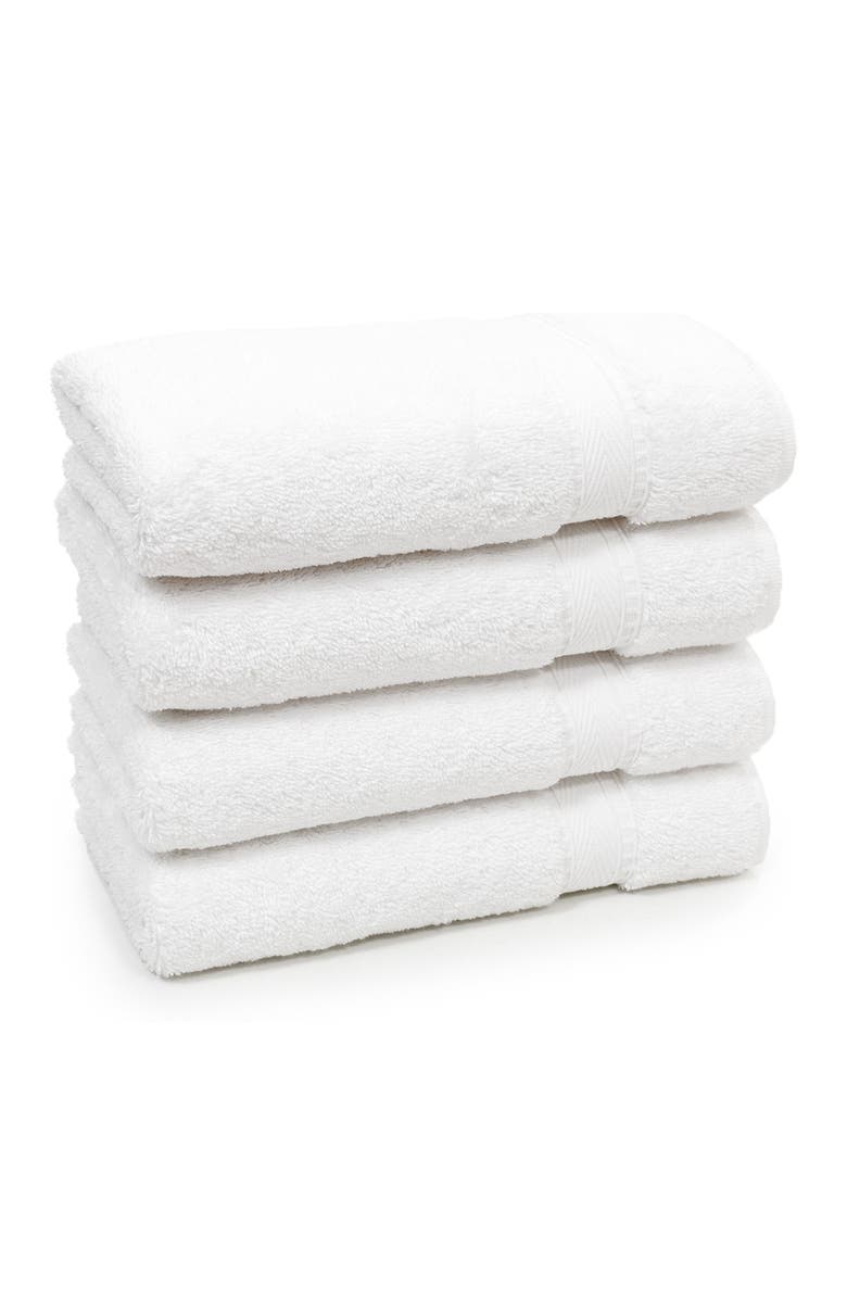 Linum Home Textiles Sinemis Terry Hand Towels - Set of 4 - White, Alternate, color, White