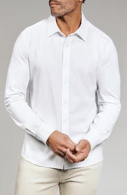 7 Diamonds Ferris Seersucker Button-Up Shirt
