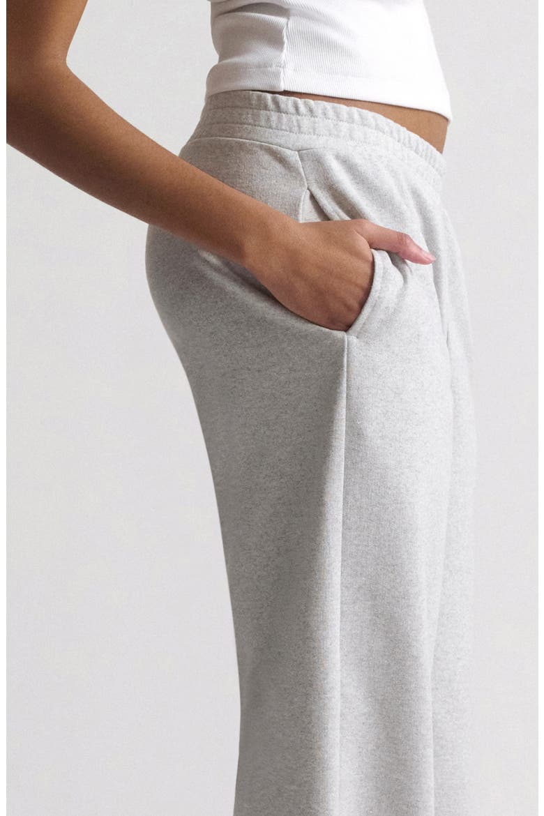 Wide Leg Sweatpants, Alternate, color, LIGHT GREY MELANGE