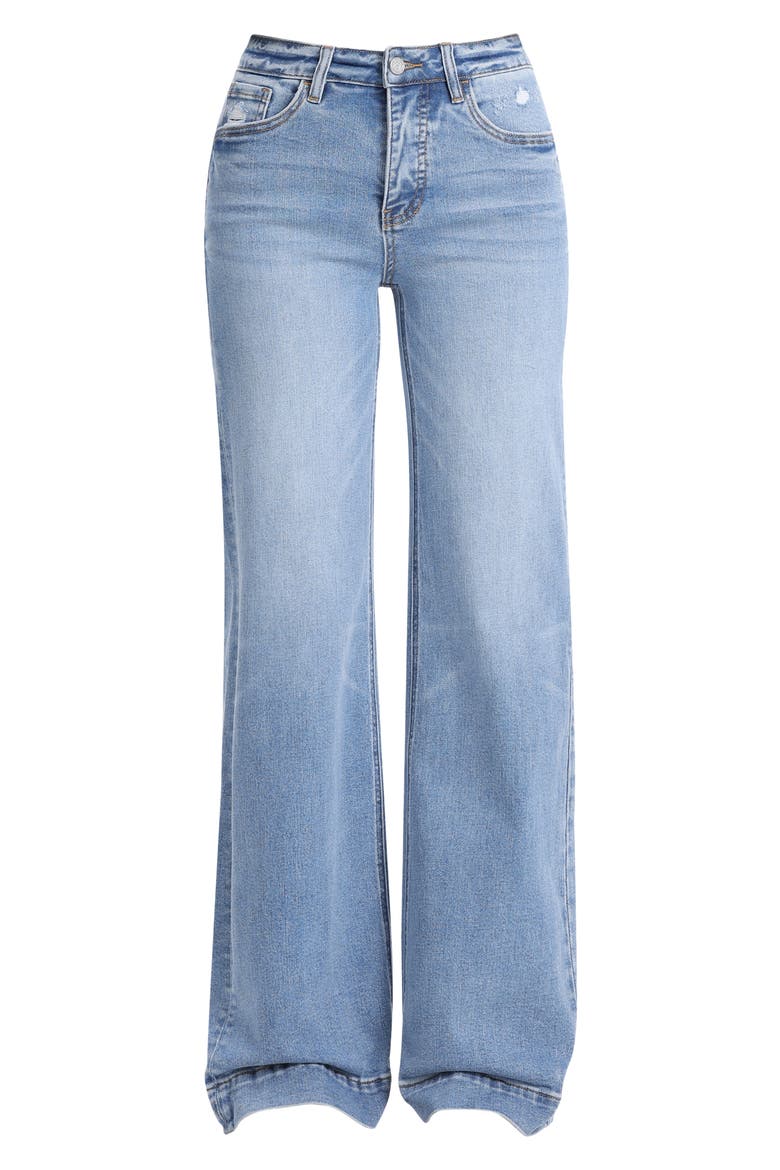 Mid Rise Wide Leg Jeans, Alternate, color, STRATUS