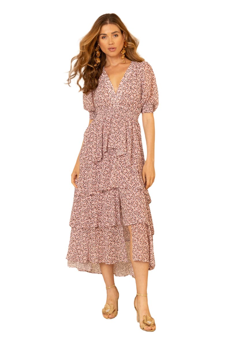 Hale Bob Milana Chiffon Dress, Main, color, 