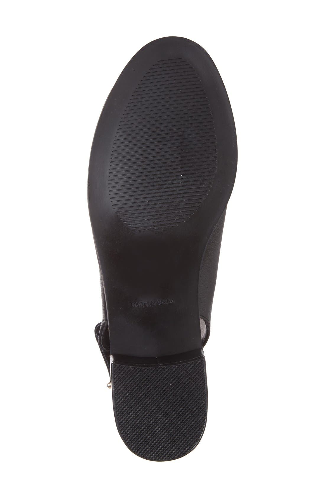 'Nix' Slingback Block Heel Sandal, Alternate, color, BLACK