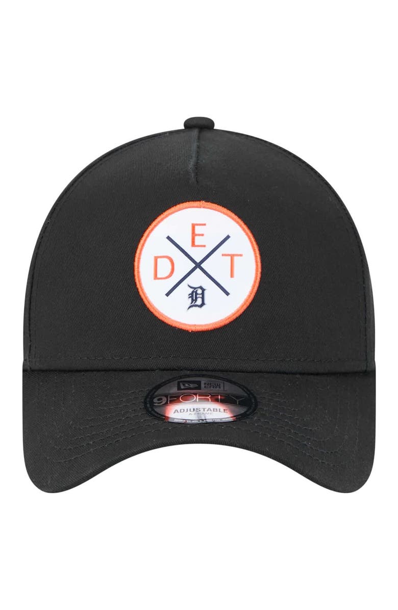New Era Men's New Era Black Detroit Tigers 9FORTY A-Frame Adjustable Hat, Alternate, color, Black