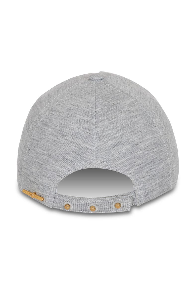 Embroidered jersey cap, Alternate, color, grey