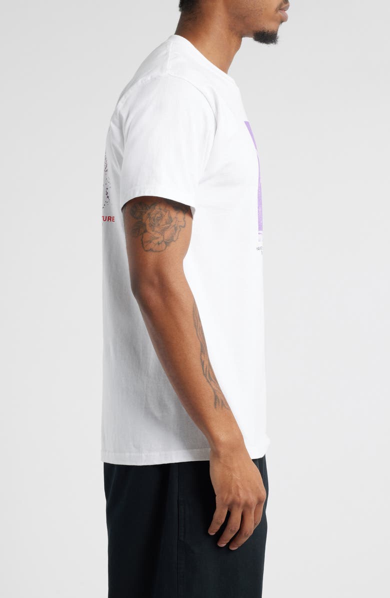 Obey Real Life Cotton Graphic T-Shirt, Alternate, color, White