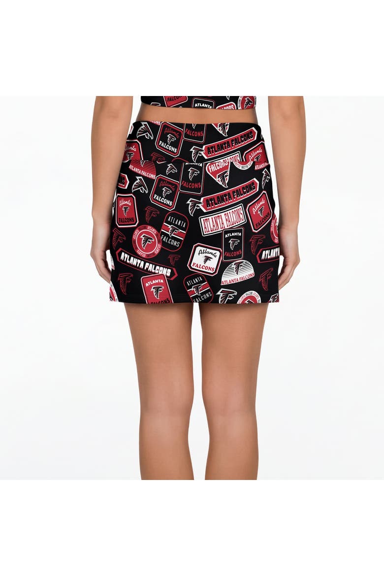 Women's Concepts Sport Black Atlanta Falcons Grady Sleep Skort, Alternate, color, Black