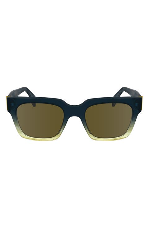 Kenley 52mm Rectangular Sunglasses