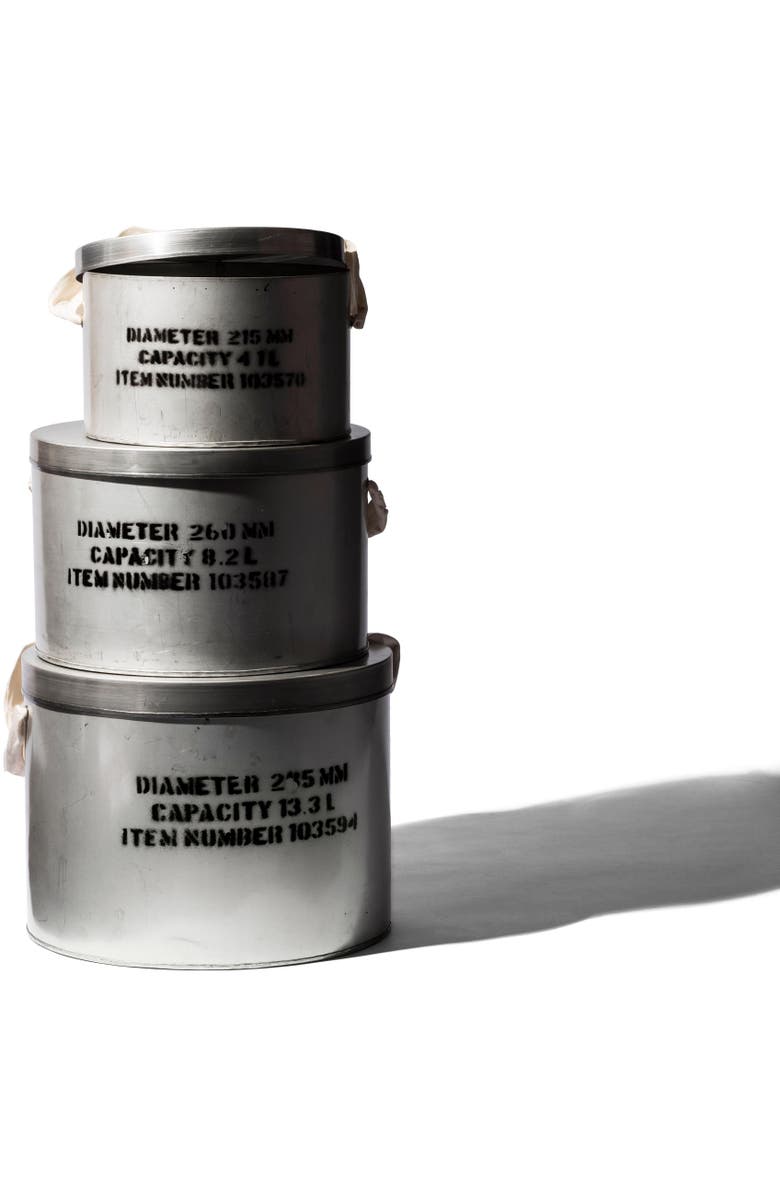 PUEBCO Steel Hat Box, Alternate, color, Natural