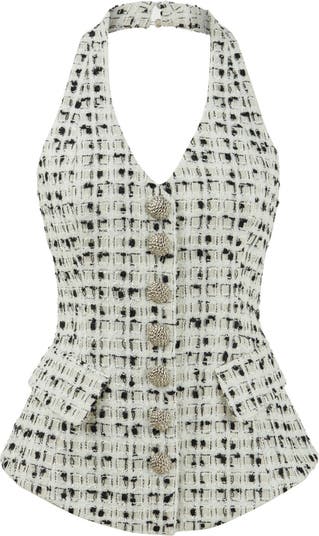 トップス maison de Dolce candy tweed vest/white candy tweed vest/white | maison de Dolce.