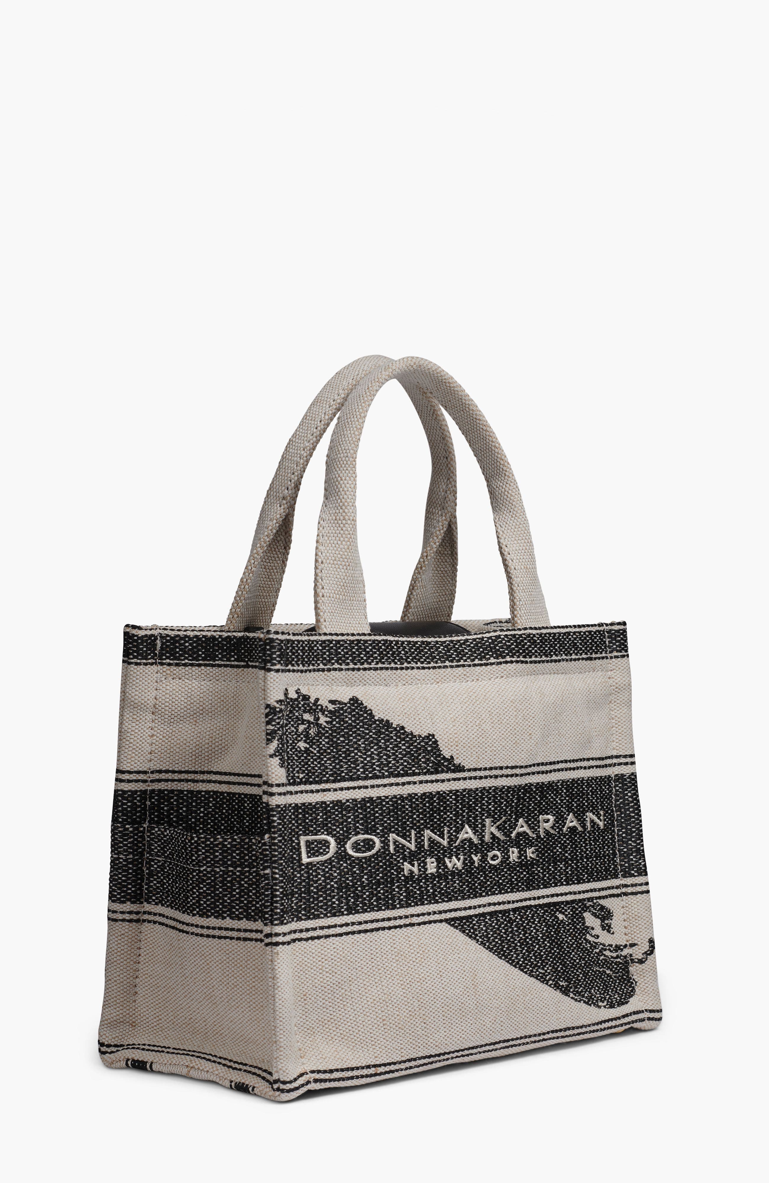 Donna Karan New York Merino Small Tote, Alternate, color, Neutrl/Black