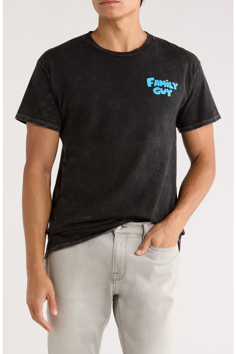 Family Guy Graphic T-Shirt, Main, color, MINERAL BLACK