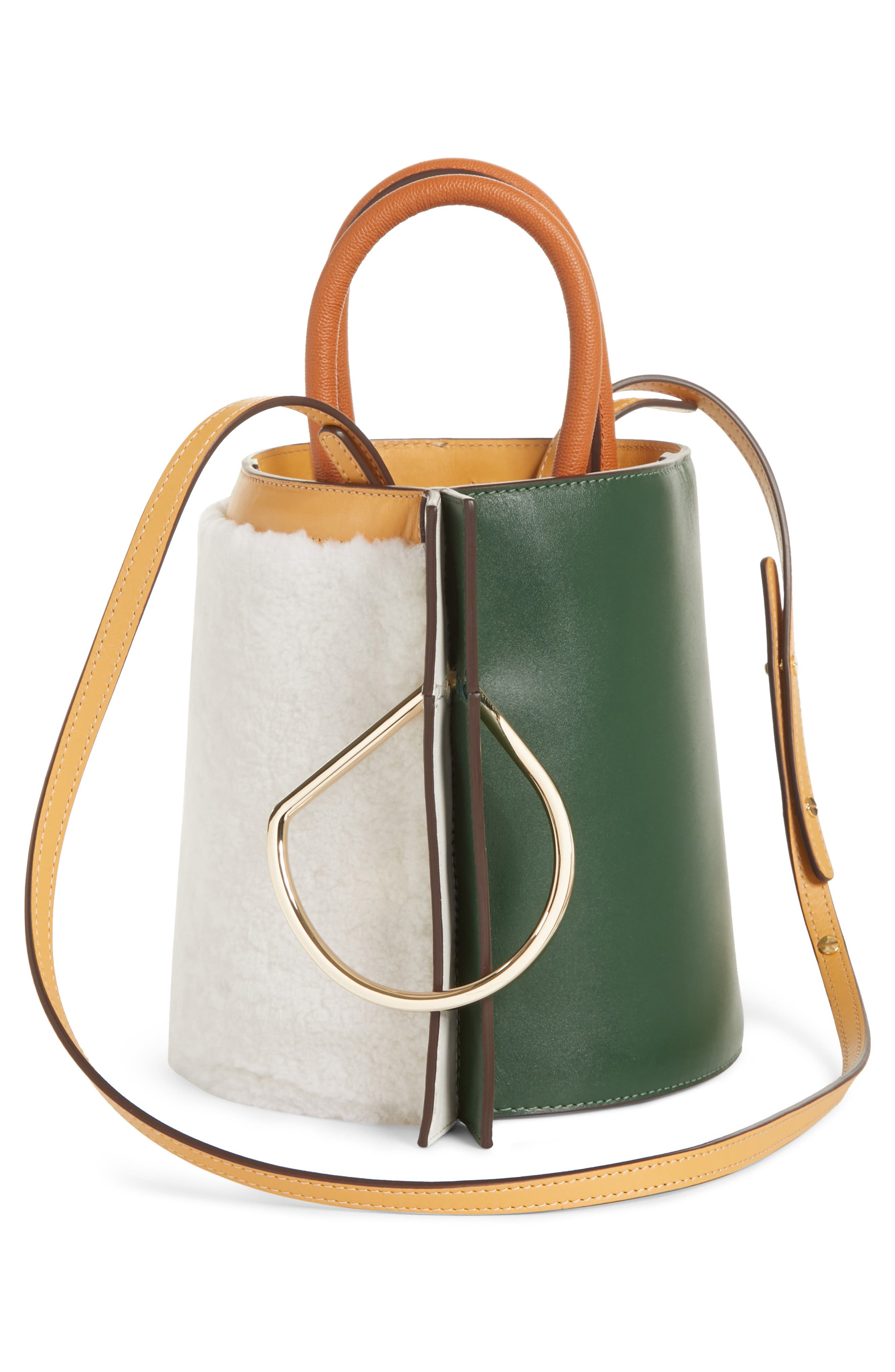 Danse Lente Bobbi Genuine Shearling Tote, Alternate, color, 