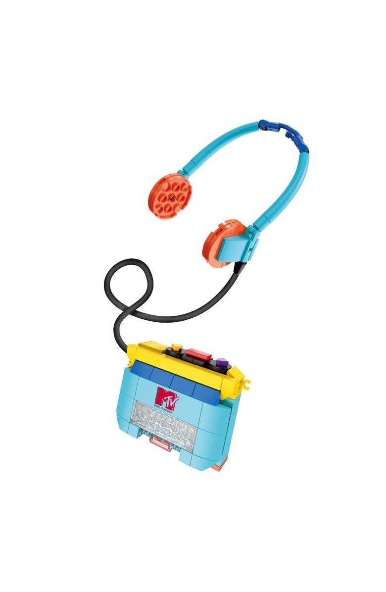 Brickcraft MTV Cassette Player Building Set, Alternate, color, Black