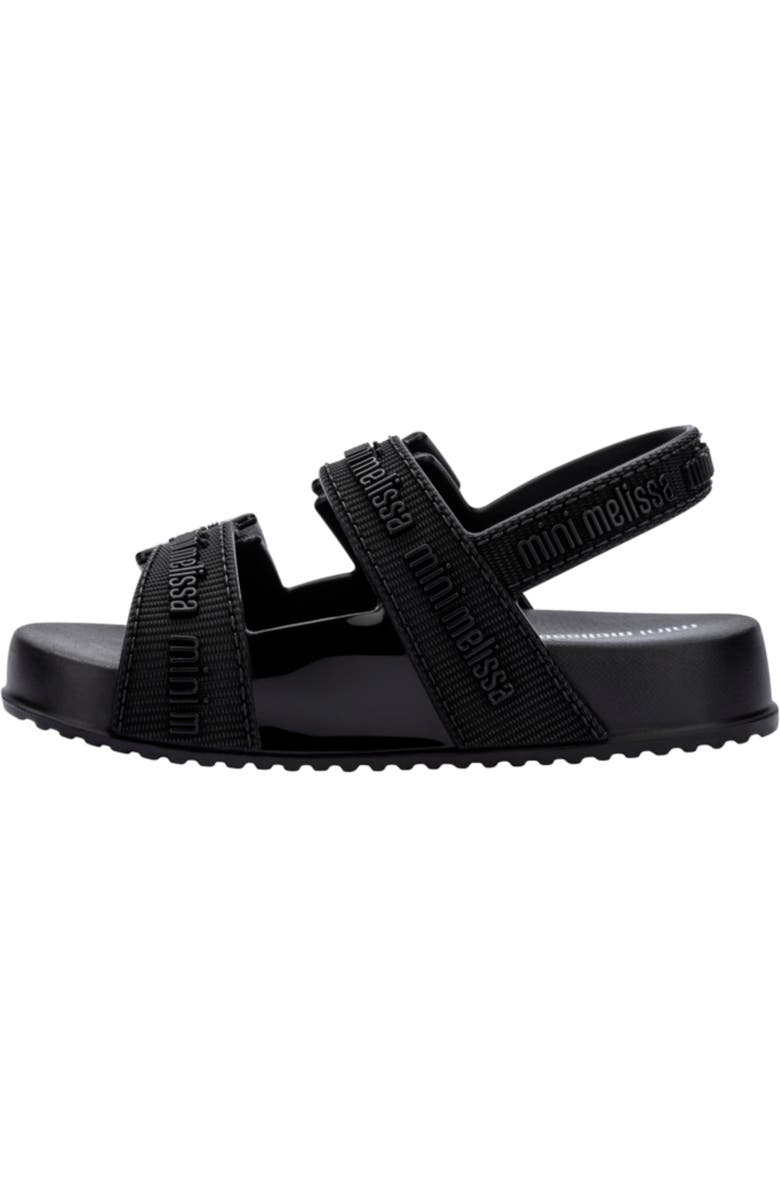 Mini Melissa Kids' Mini Cozy Lover Slinback Sandal, Alternate, color, Black