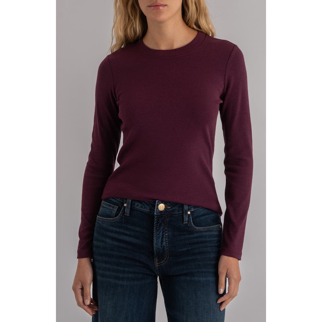 Kut From The Kloth Noelie Rib Top In Brown