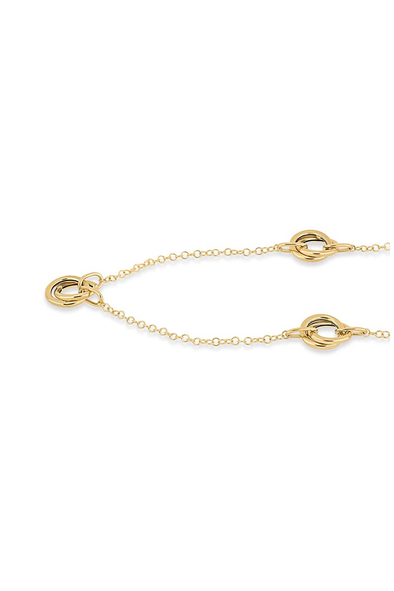 14k Gold Station Necklace, Alternate, color, 14K YELLOW GOLD
