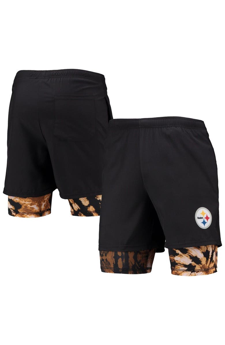 FOCO Men's FOCO Black Pittsburgh Steelers Running Shorts, Main, color, 