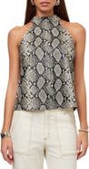 FIFTEEN TWENTY Alexis Faux Leather Halter Top