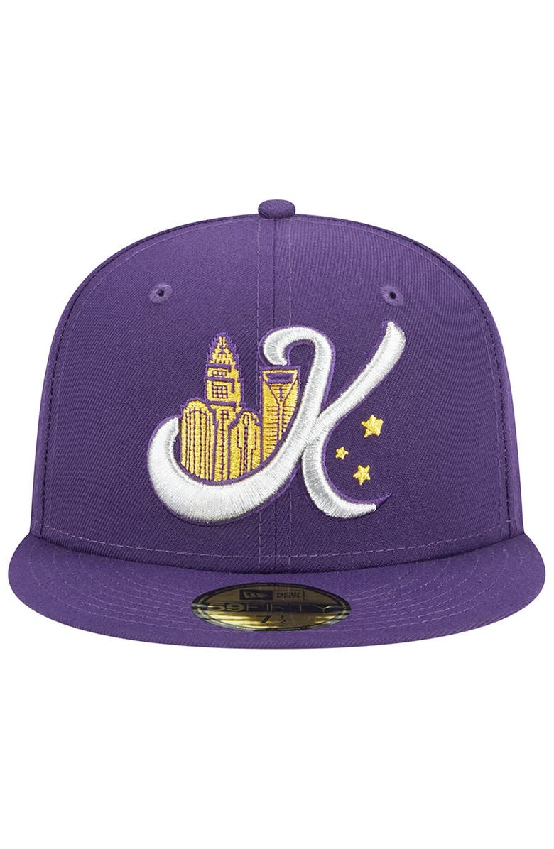 New Era Men's New Era Purple Charlotte Knights Theme Nights Uptown  59FIFTY Fitted Hat, Alternate, color, Purple
