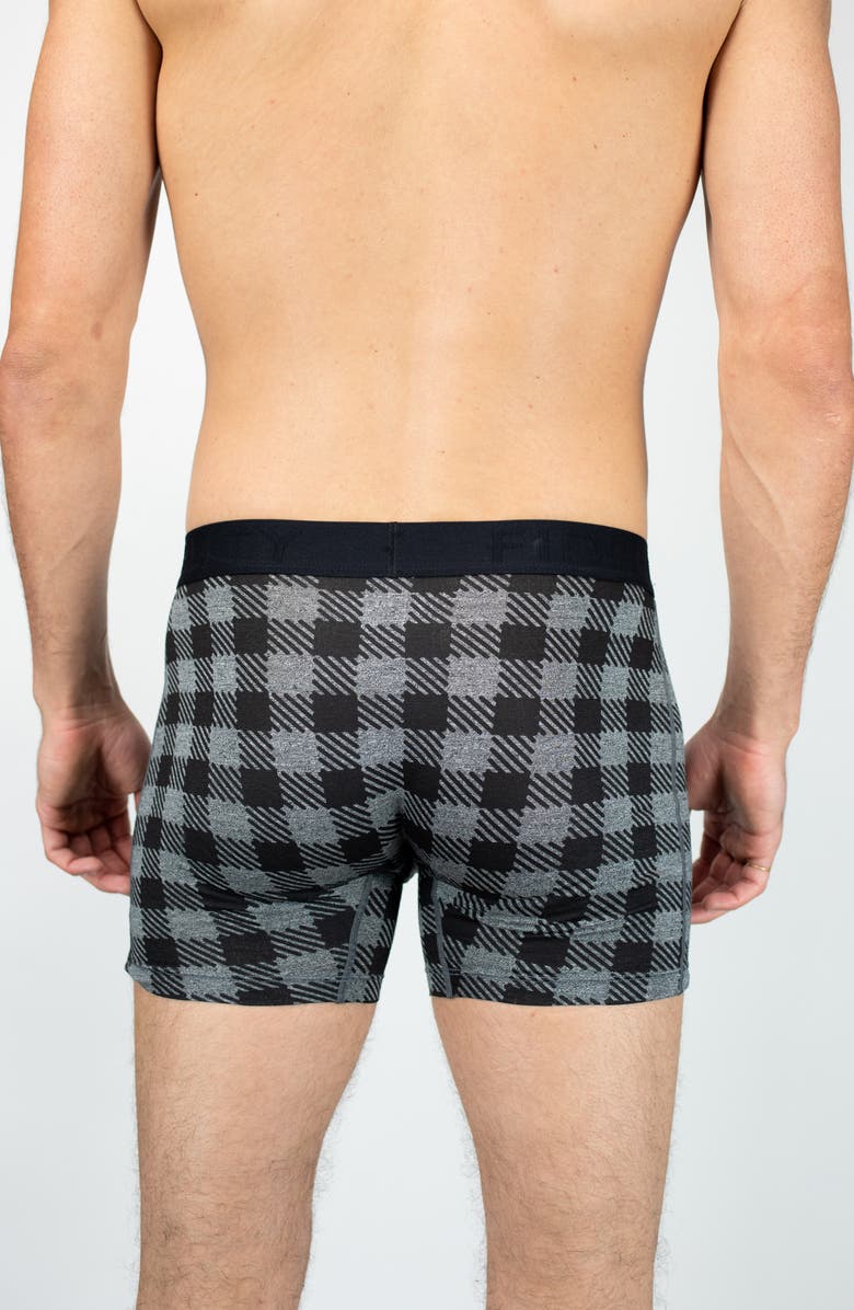 Fidelity Denim The Epic X-Hold Lumberjack Plaid Performance Boxer Briefs, Alternate, color, 