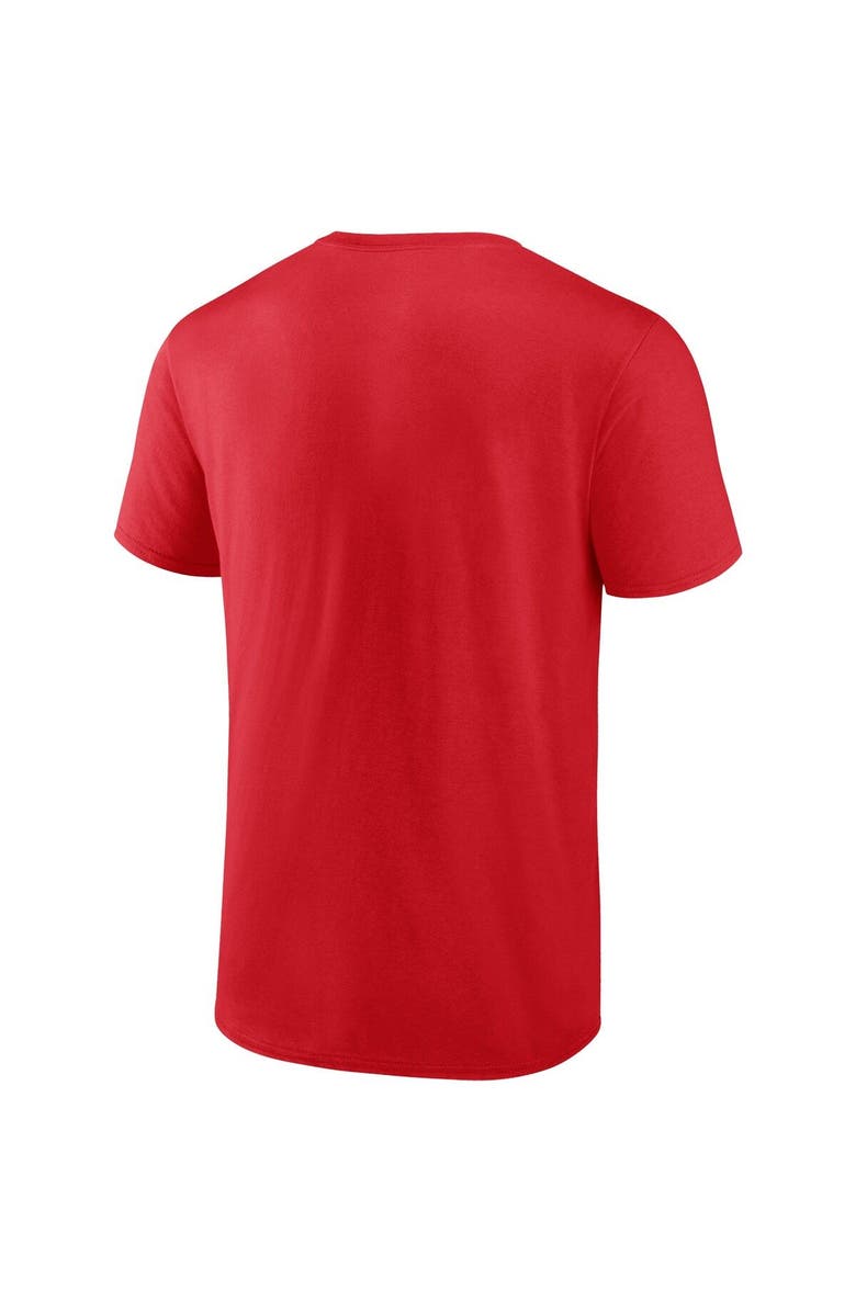 FANATICS Men's Fanatics Branded Red Cleveland Guardians Iconic Glory Bound T-Shirt, Alternate, color, 