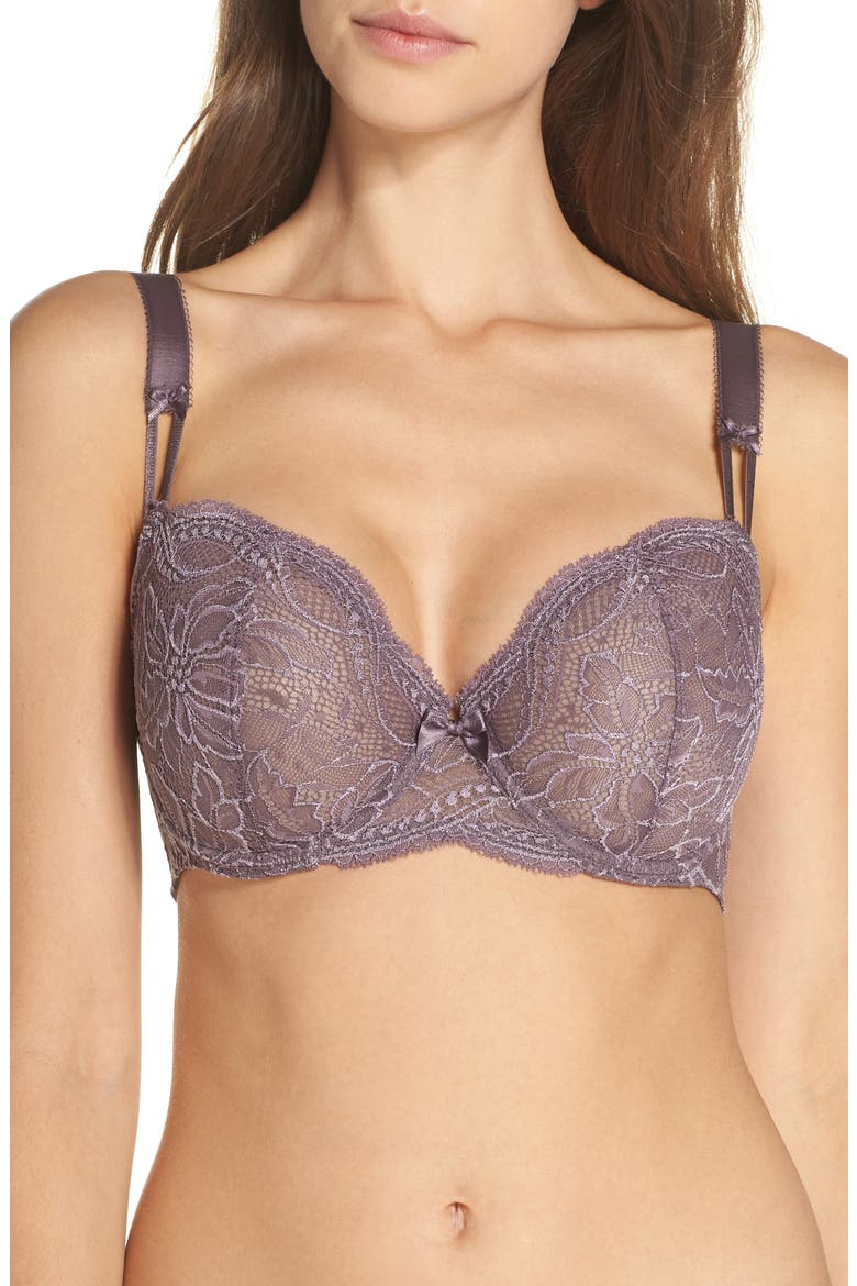 Eden Underwire Demi Bra, Main, color, DOVE GREY