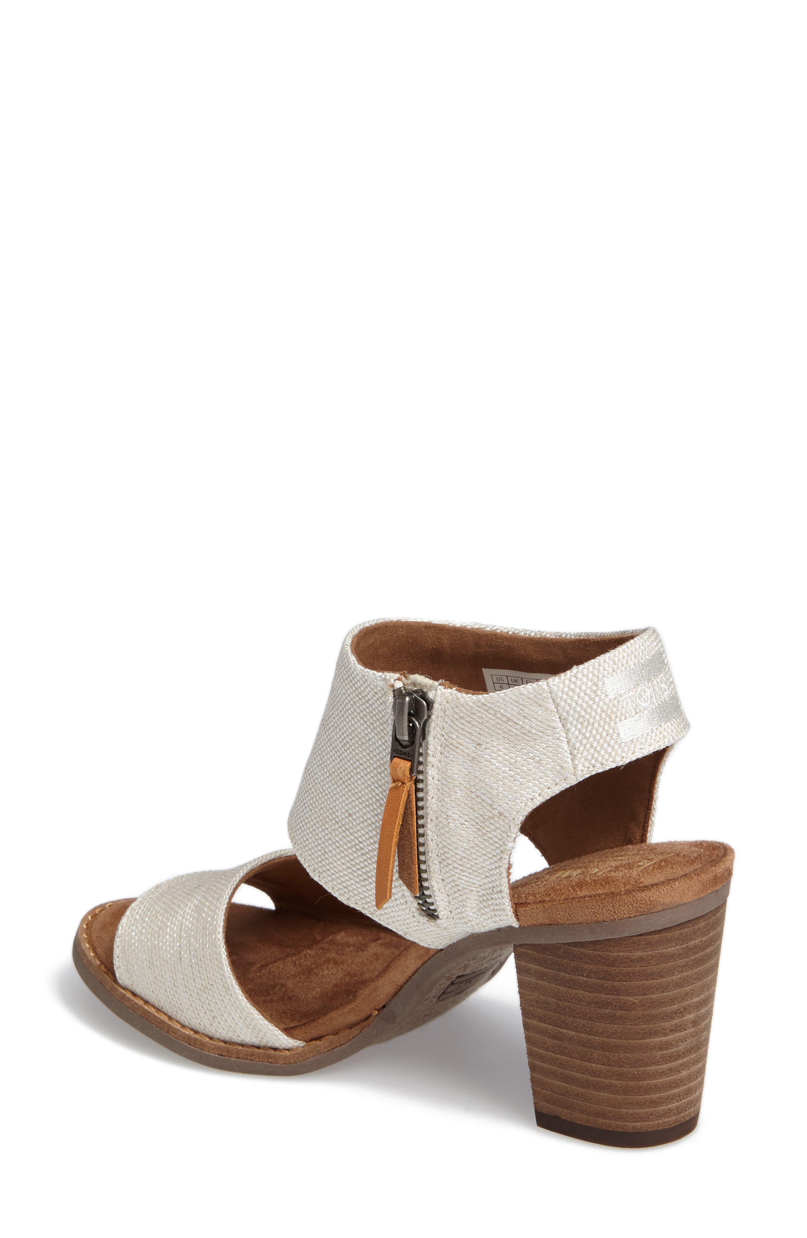 TOMS Majorca Cutout Sandal, Alternate, color, Natural