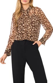 Halogen® Tie Neck Top