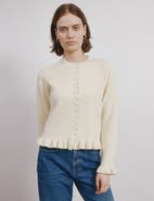 Albaray Frill Button Cardigan