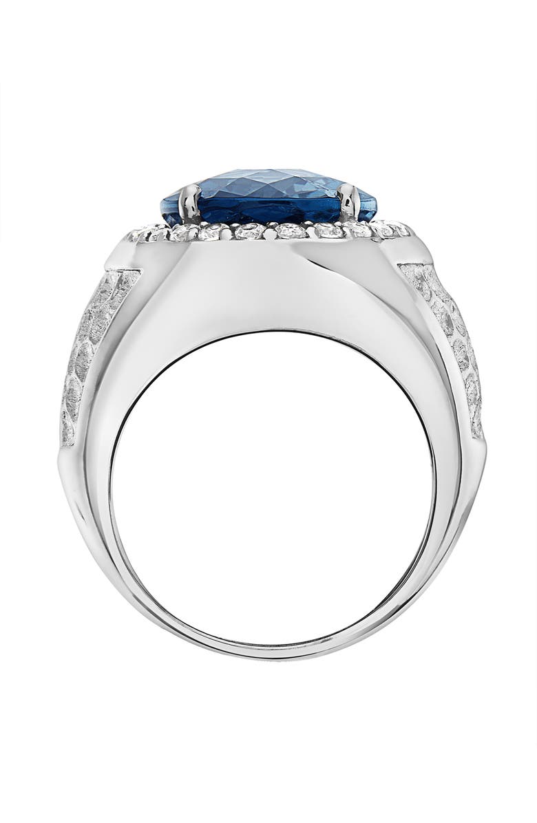 EFFY London Blue Topaz & Cubic Zirconia Ring, Alternate, color, Blue