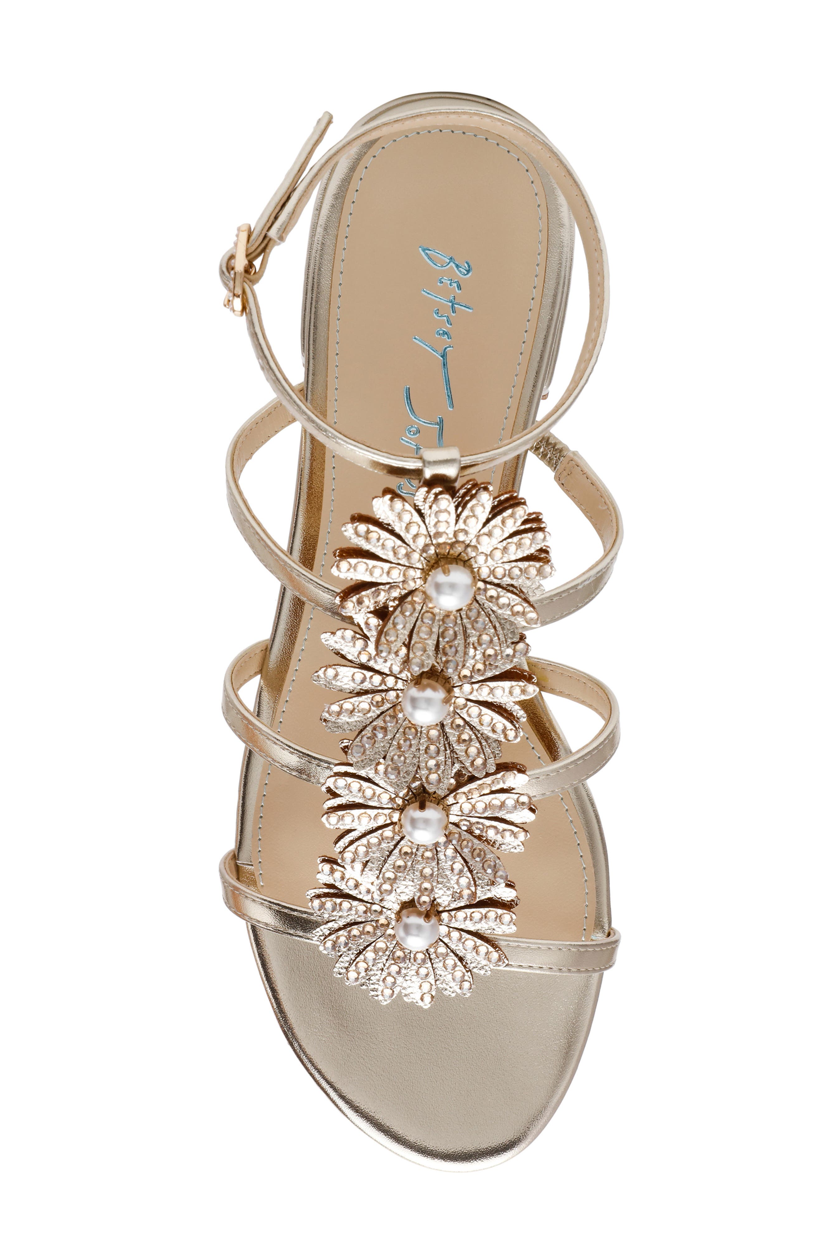 Joyce Ankle Strap Sandal, Alternate, color, GOLD