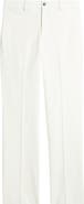Berle Pleated Cotton & Linen Straight Leg Pants