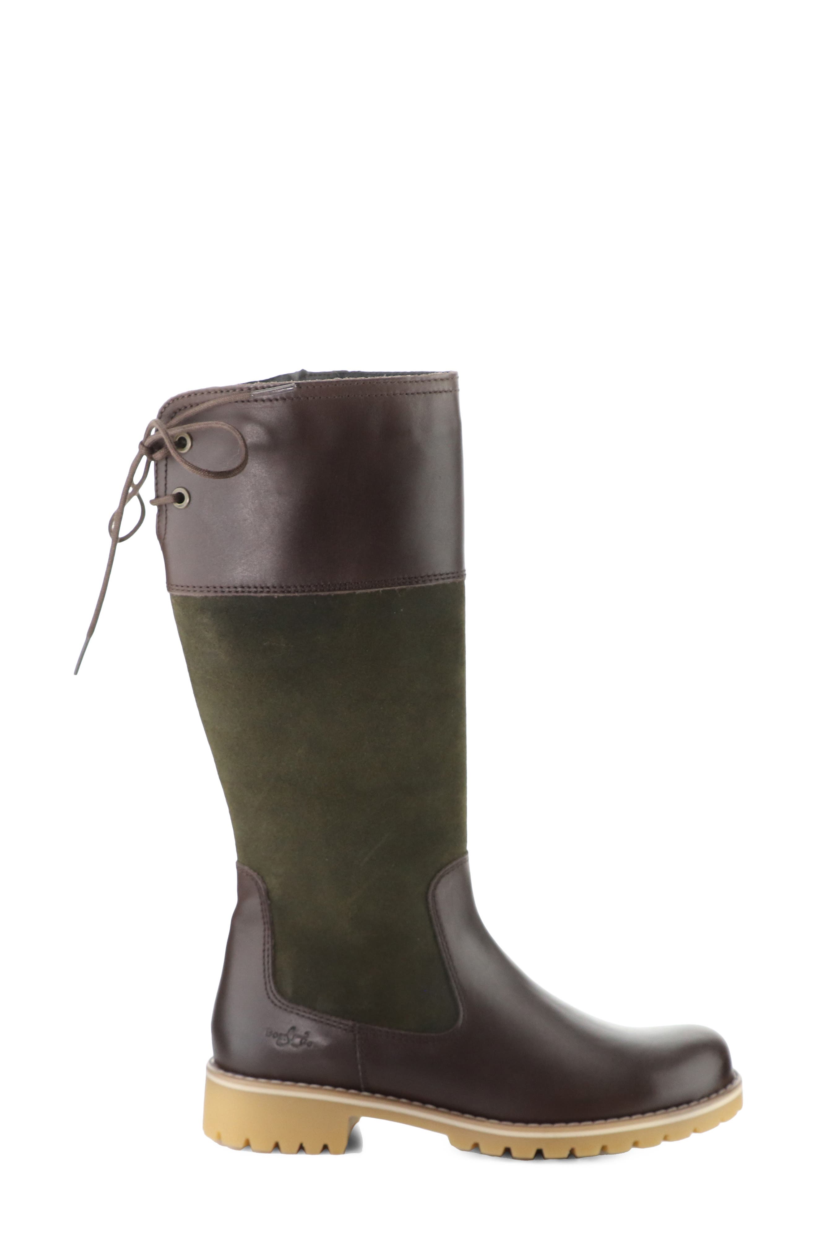 Hunt Knee High Boot, Alternate, color, DK BROWN/ OLIVE