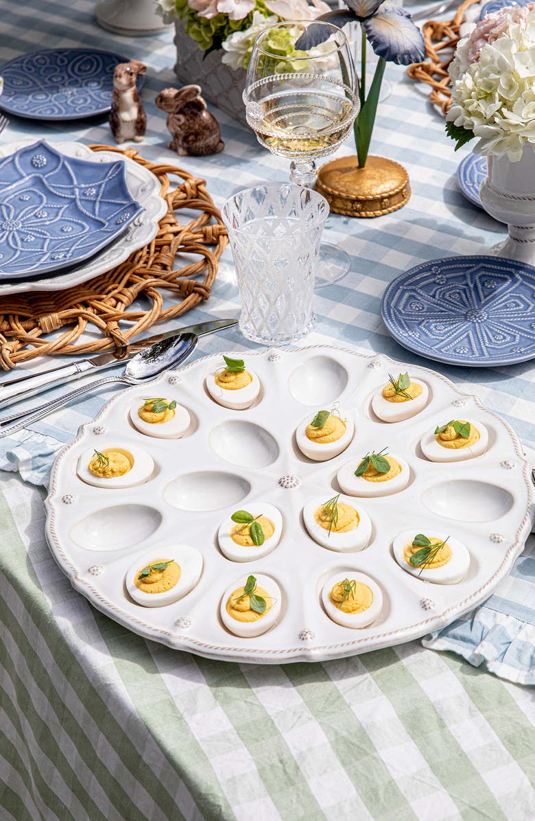 Juliska 'Berry and Thread' Egg Platter, Alternate, color, Whitewash