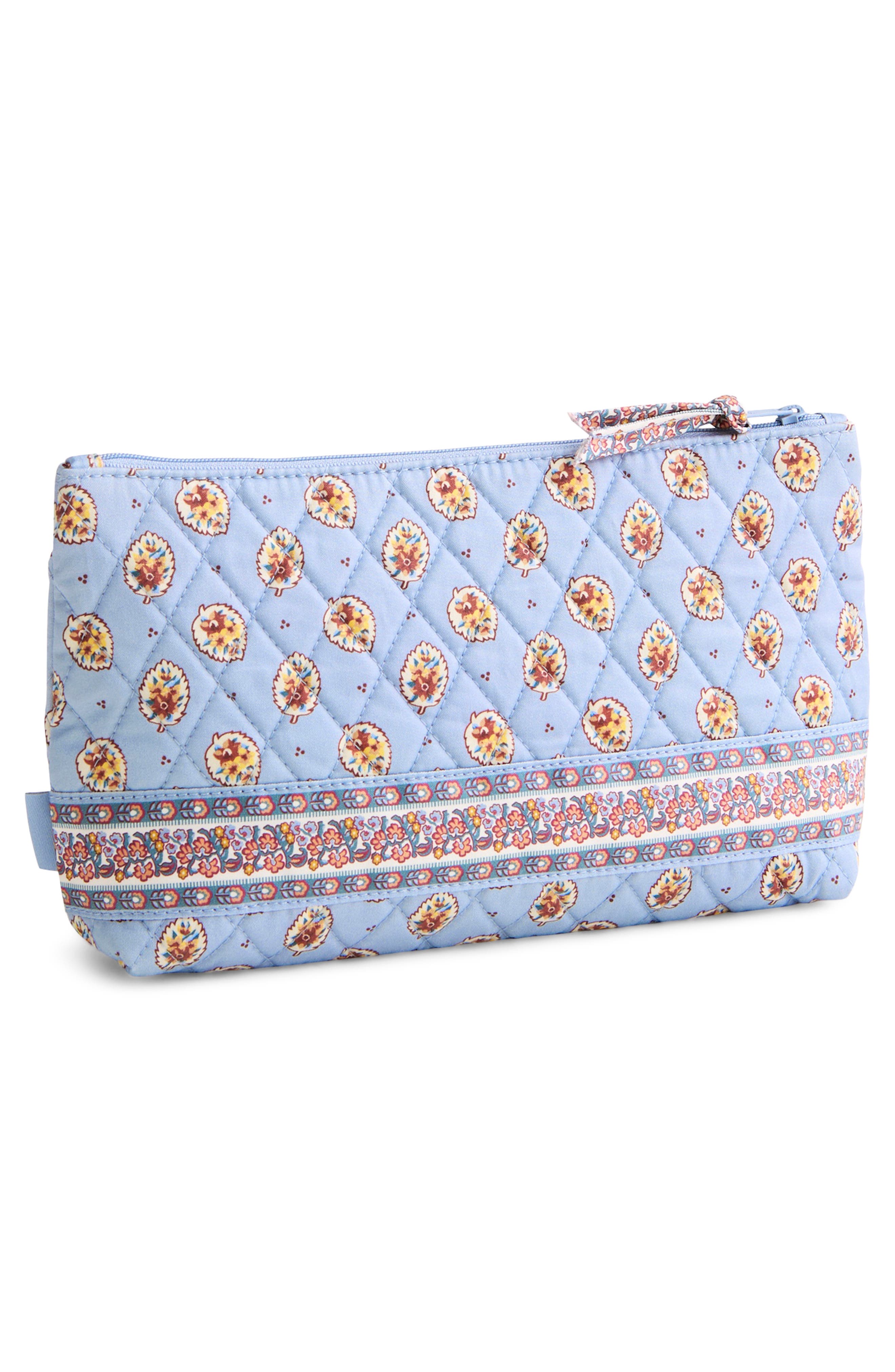 Medium Pouch, Alternate, color, BLUE LEAF