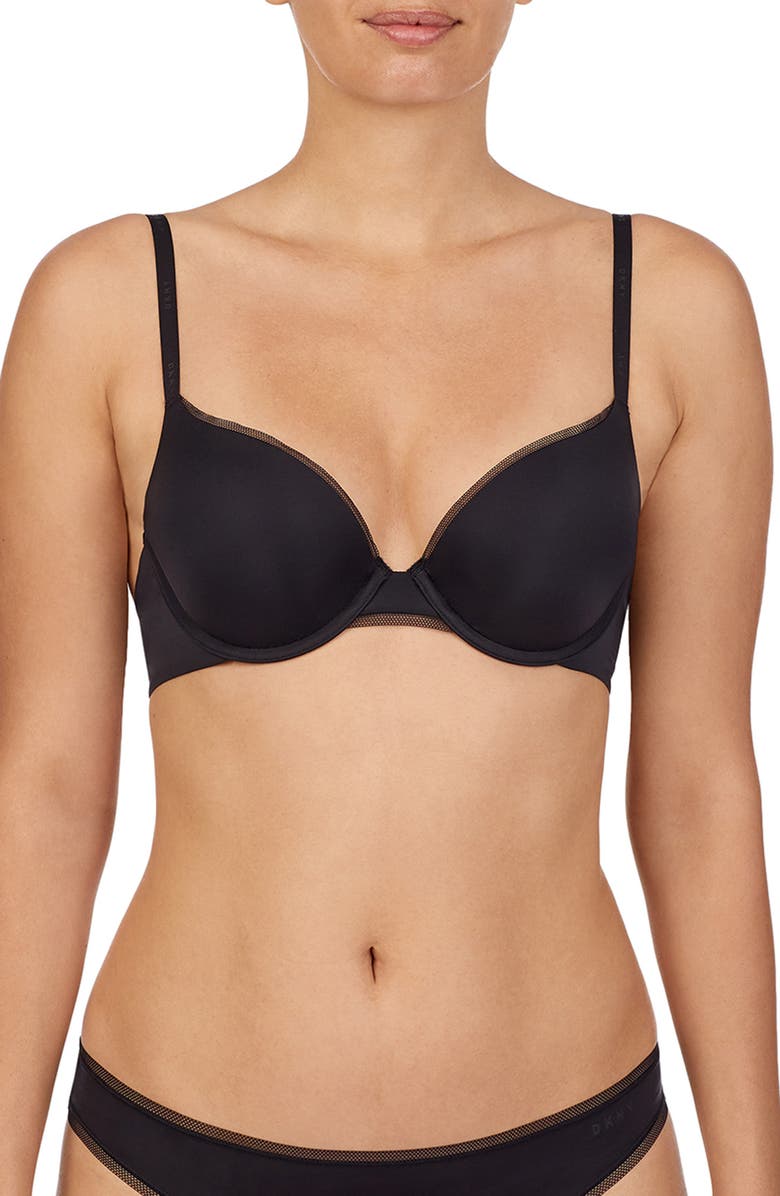 DKNY Litewear Custom Lift Underwire Push-Up Bra, Main, color, 