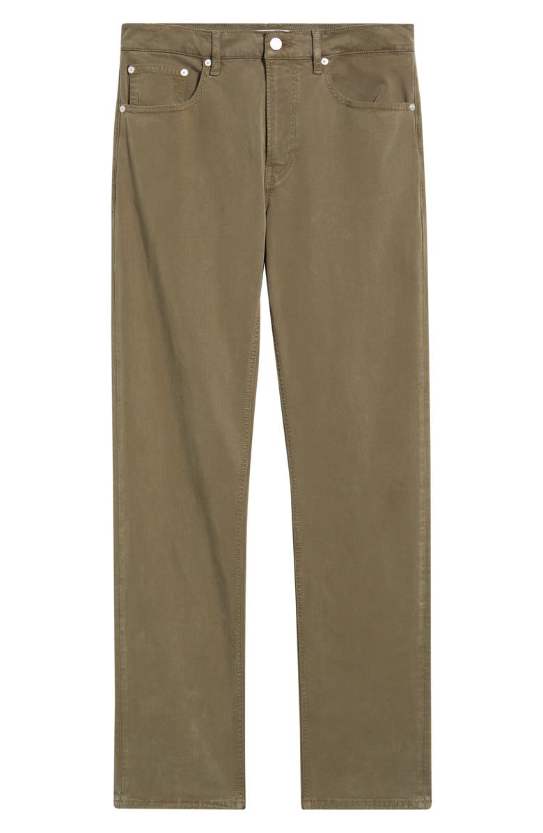FRAME Modern Straight Leg Five-Pocket Twill Pants, Alternate, color, Old Sage