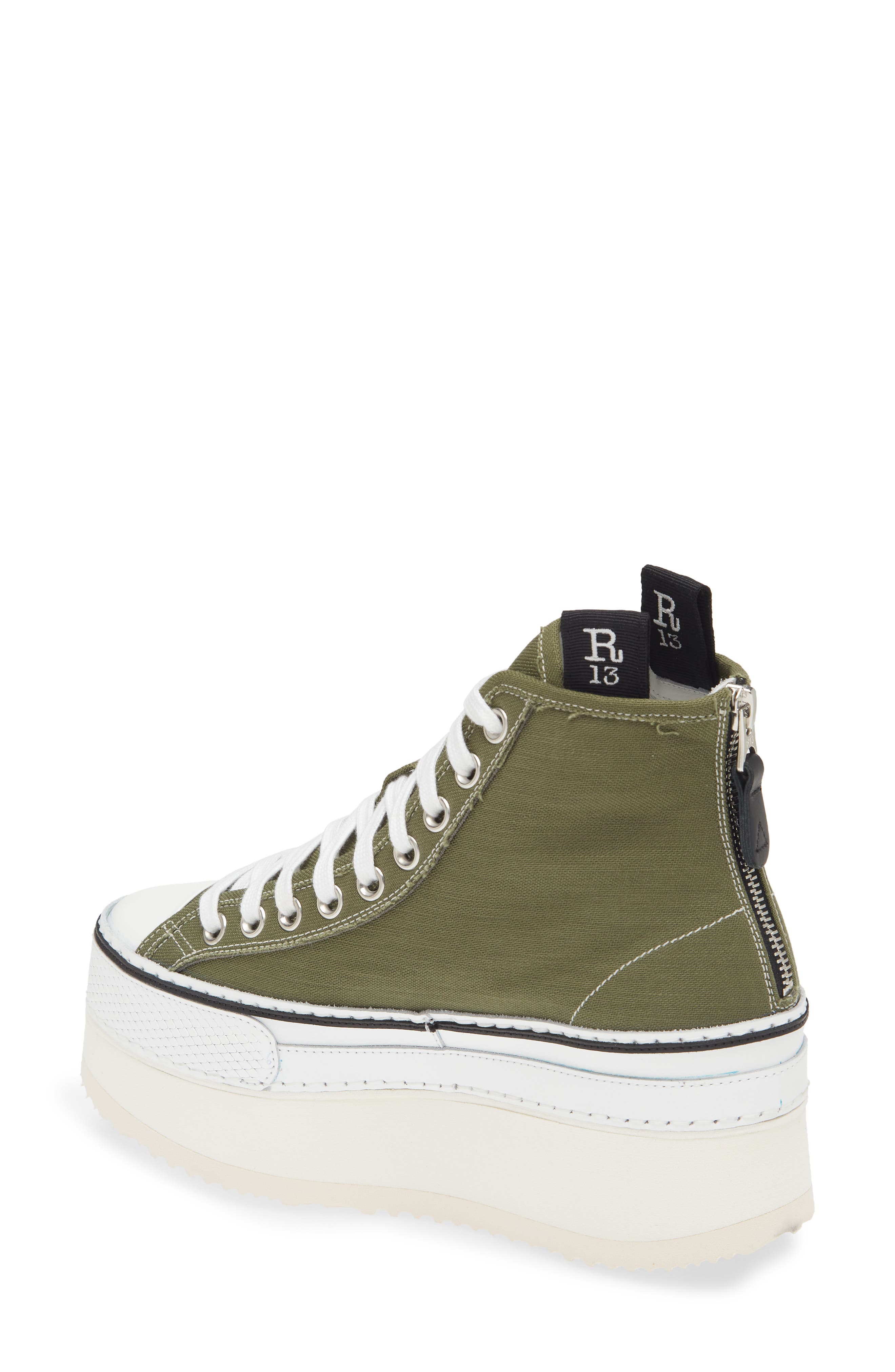 R13 Courtney Platform High Top Sneaker, Alternate, color, 