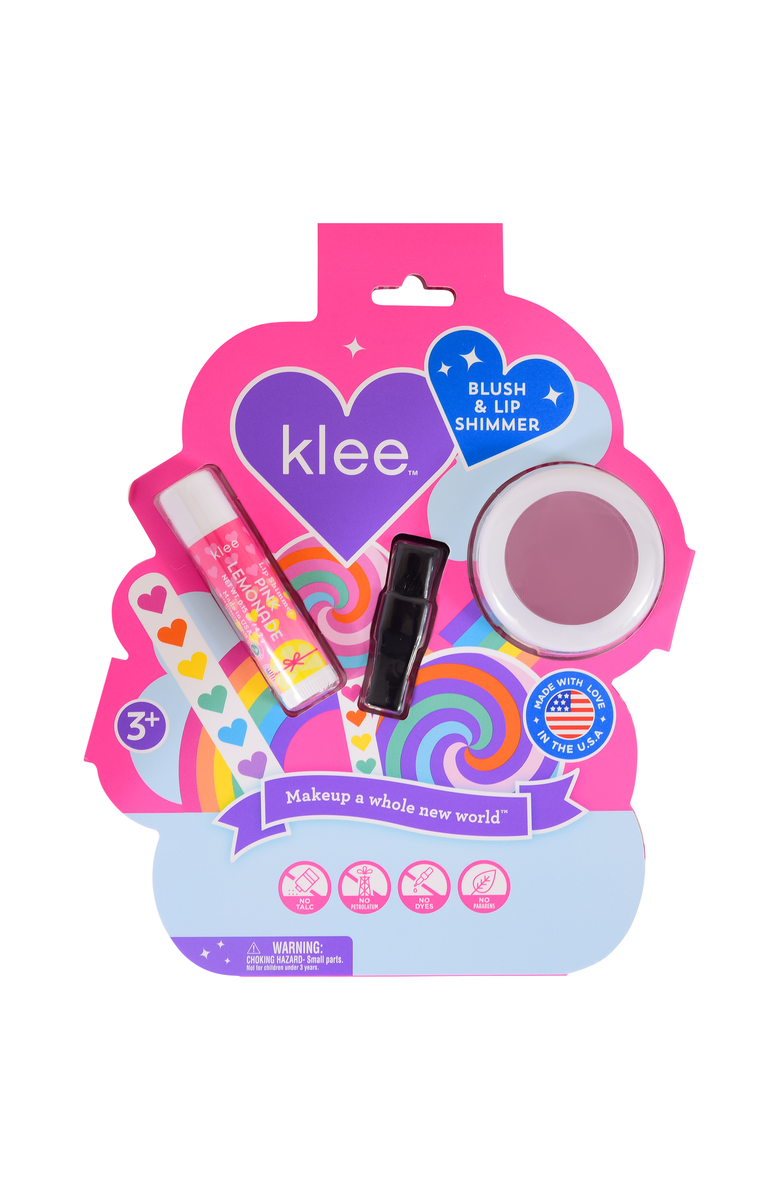 Klee Naturals Rainbow Glitz - Kids' Blush Lip Shimmer Set, Alternate, color, Pink