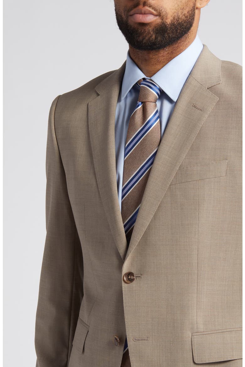 Huge Stretch Wool Suit, Alternate, color, MEDIUM BEIGE