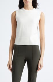 Vince Wool Blend Crewneck Shell