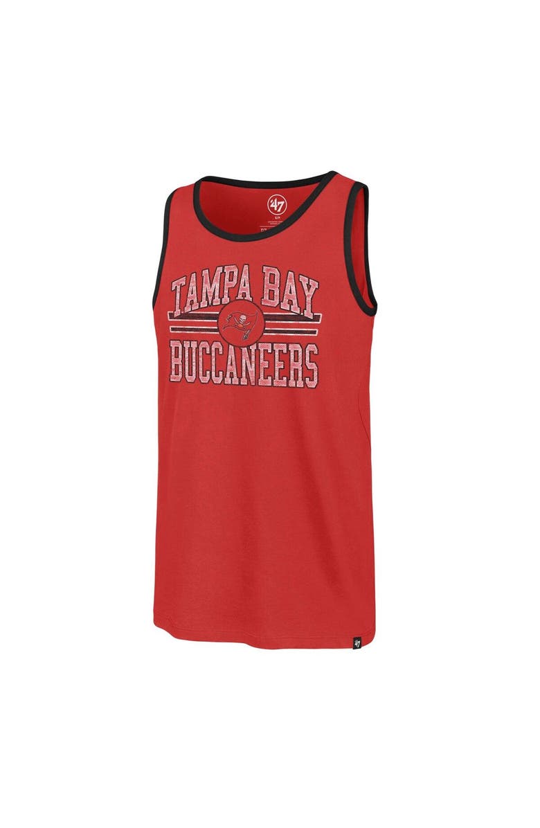 '47 Men's '47  Red Tampa Bay Buccaneers Winger Franklin Tank Top, Alternate, color, Red