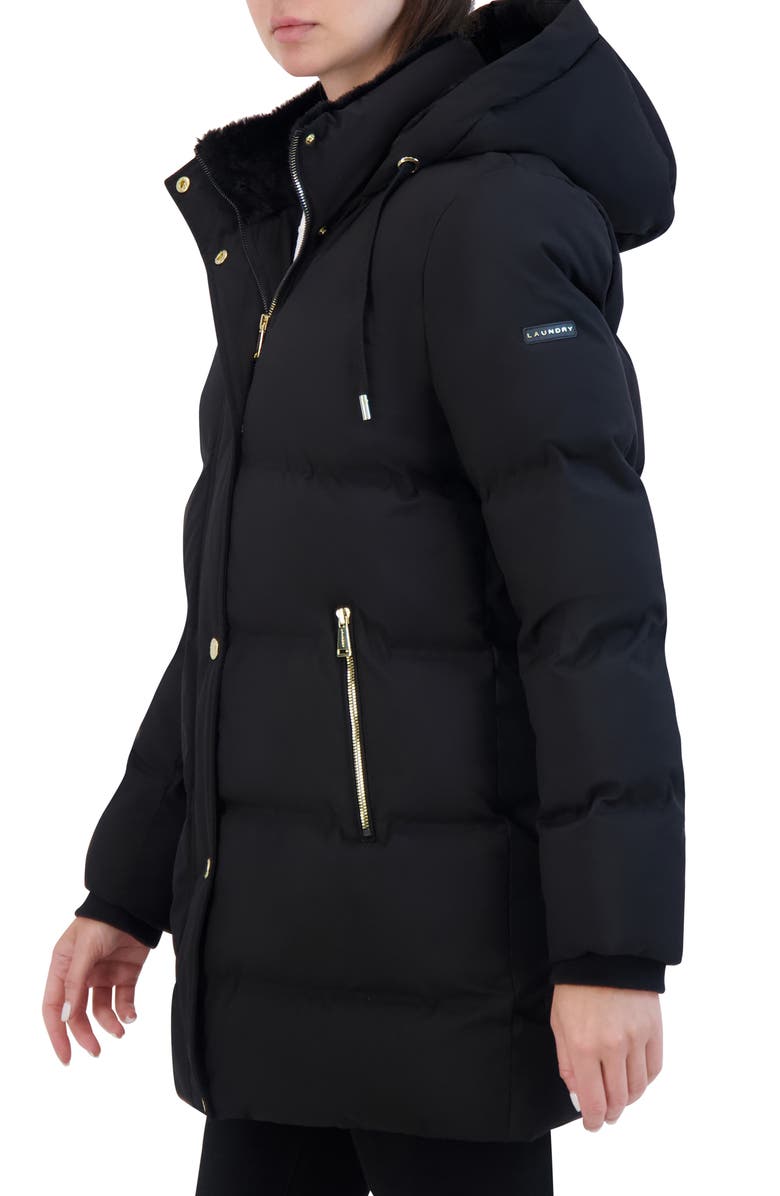 Laundry by Shelli Segal Non Quilted Jacket, Alternate, color, Black