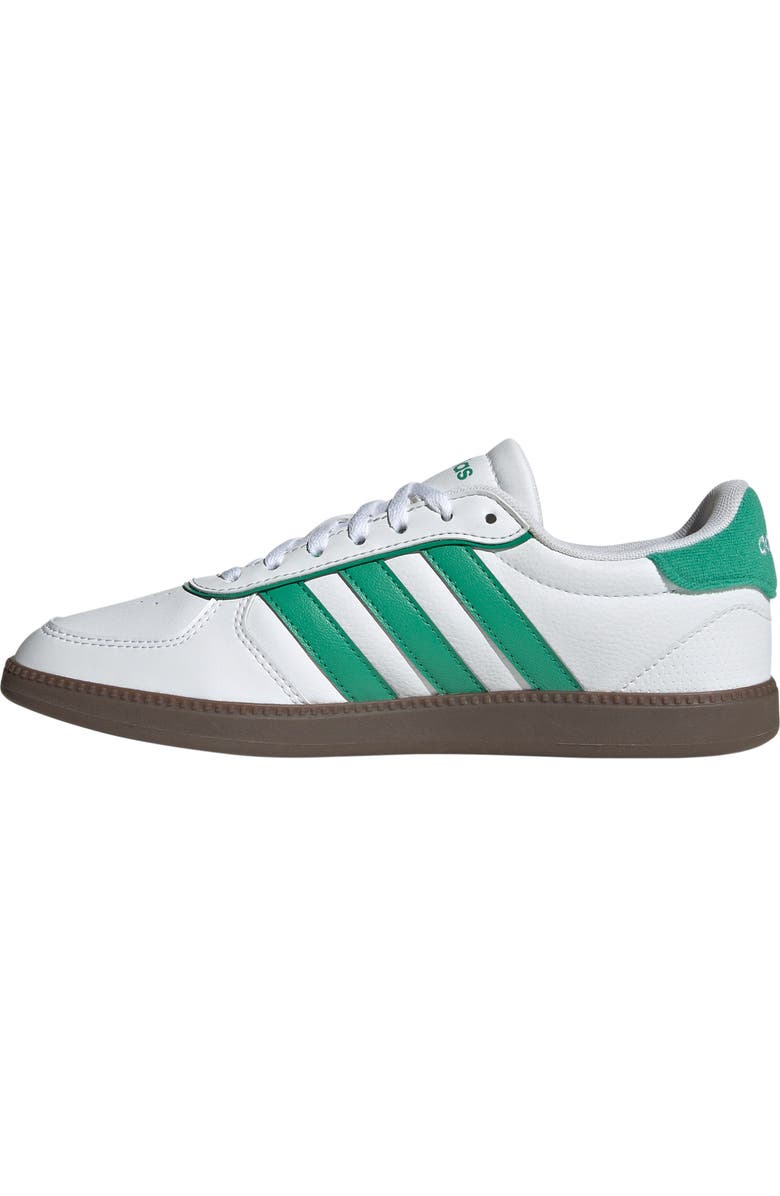 adidas Breaknet Sleek Sneaker, Alternate, color, White/ Semi Court Green/ Gum